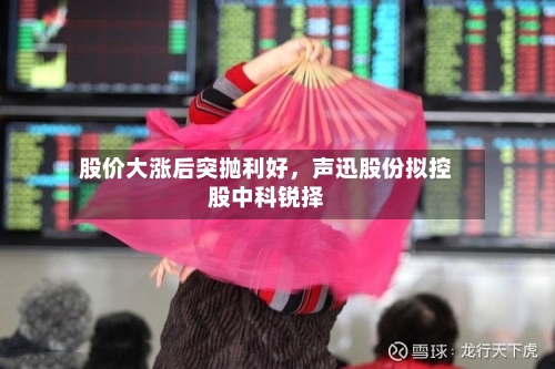 股价大涨后突抛利好	，声迅股份拟控股中科锐择-第2张图片