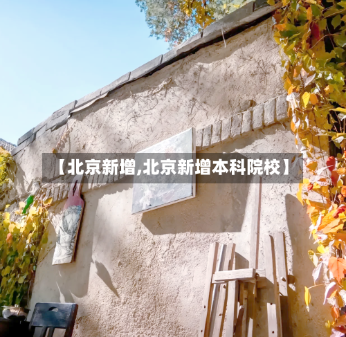【北京新增,北京新增本科院校】