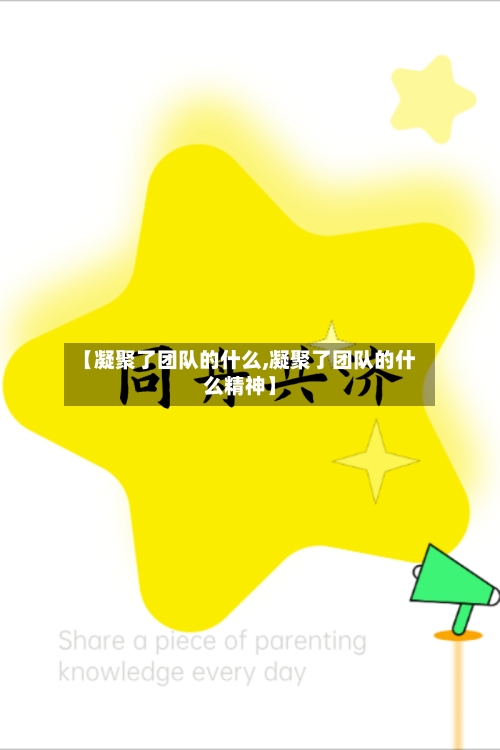 【凝聚了团队的什么,凝聚了团队的什么精神】