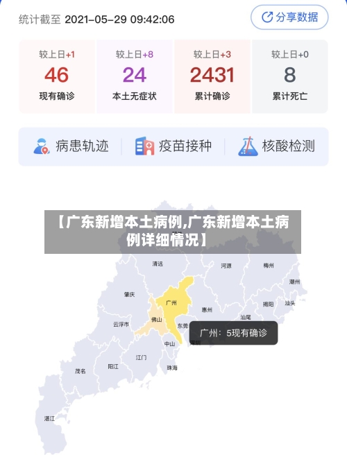 【广东新增本土病例,广东新增本土病例详细情况】