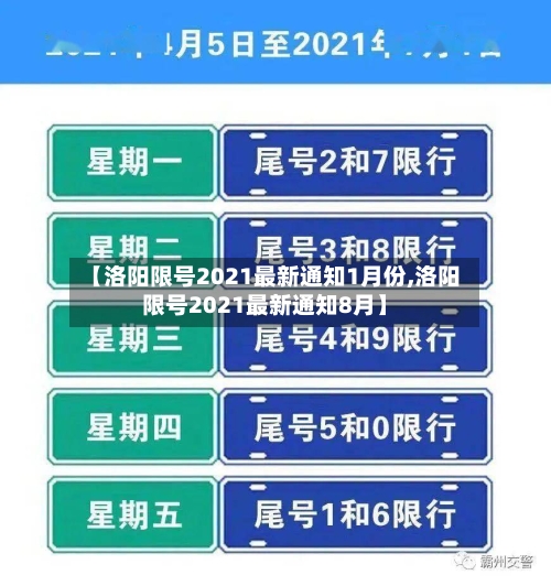 【洛阳限号2021最新通知1月份,洛阳限号2021最新通知8月】