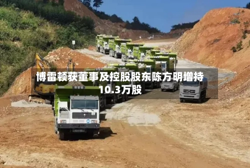 博雷顿获董事及控股股东陈方明增持10.3万股