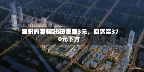 酒价内参6月9日费用发布：青花汾20下跌3元	，回落至370元下方-第2张图片