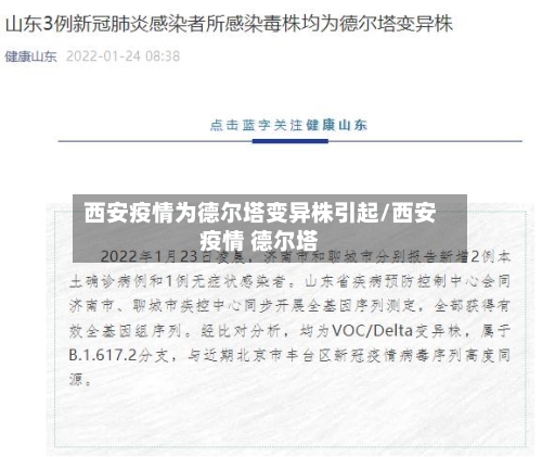 西安疫情为德尔塔变异株引起/西安疫情 德尔塔-第2张图片