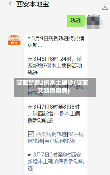陕西新增2例本土确诊(陕西又新增两例)-第3张图片