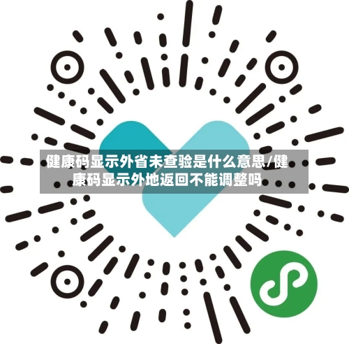 健康码显示外省未查验是什么意思/健康码显示外地返回不能调整吗-第2张图片