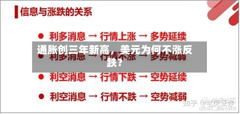 通胀创三年新高，美元为何不涨反跌？-第3张图片