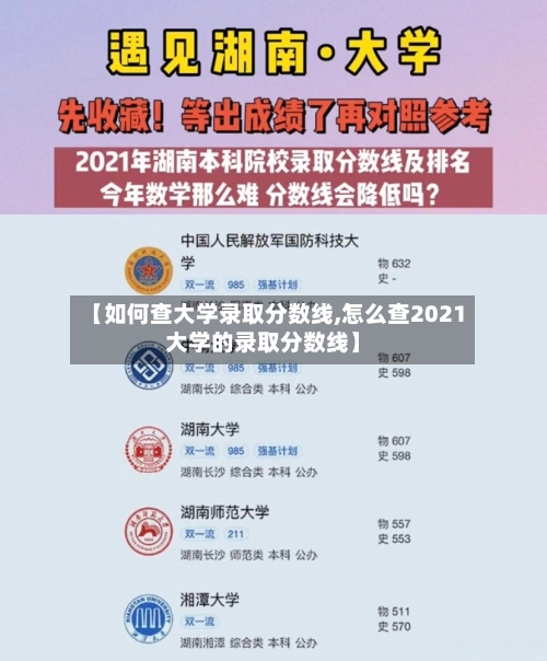 【如何查大学录取分数线,怎么查2021大学的录取分数线】
