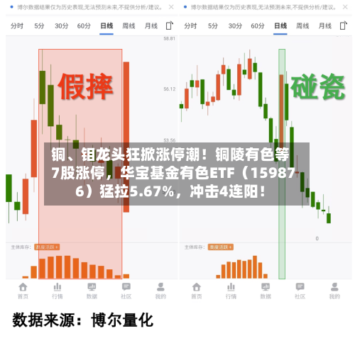 铜、钼龙头狂掀涨停潮！铜陵有色等7股涨停，华宝基金有色ETF（159876）猛拉5.67%	，冲击4连阳！-第2张图片