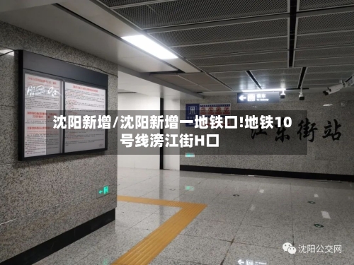 沈阳新增/沈阳新增一地铁口!地铁10号线滂江街H口-第2张图片
